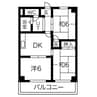 名鉄河和線/八幡新田駅 徒歩9分 1階 築37年 3DKの間取り