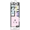 サンライズ　１２ 1Kの間取り