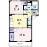 名鉄常滑線・空港線/寺本駅 徒歩10分 2階 築26年 2DKの間取り