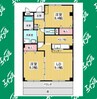フォレストスクエア　シバタ 2LDKの間取り