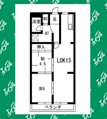 間取図 代万ビル
