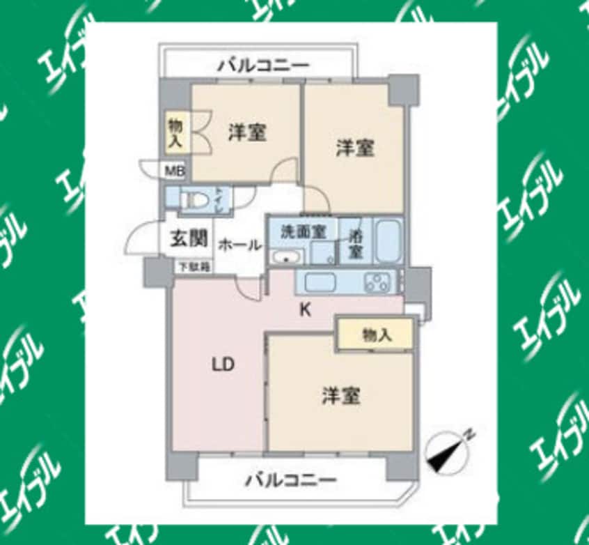 間取図 ライオンズマンション高針台