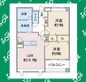 Aries 2LDKの間取り