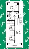 メゾン島田 3LDKの間取り