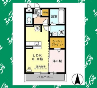 間取図 エクセレント　アイランド