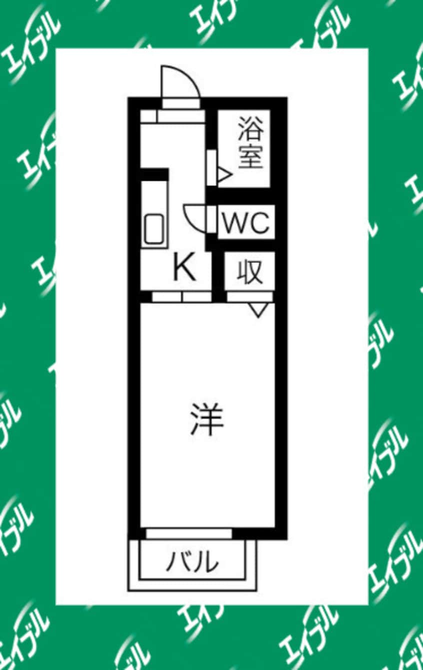 間取図 名古屋市営地下鉄鶴舞線/庄内緑地公園駅 徒歩7分 2階 築24年