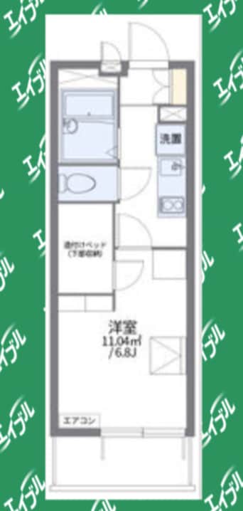 間取図 レオパレスまつばら