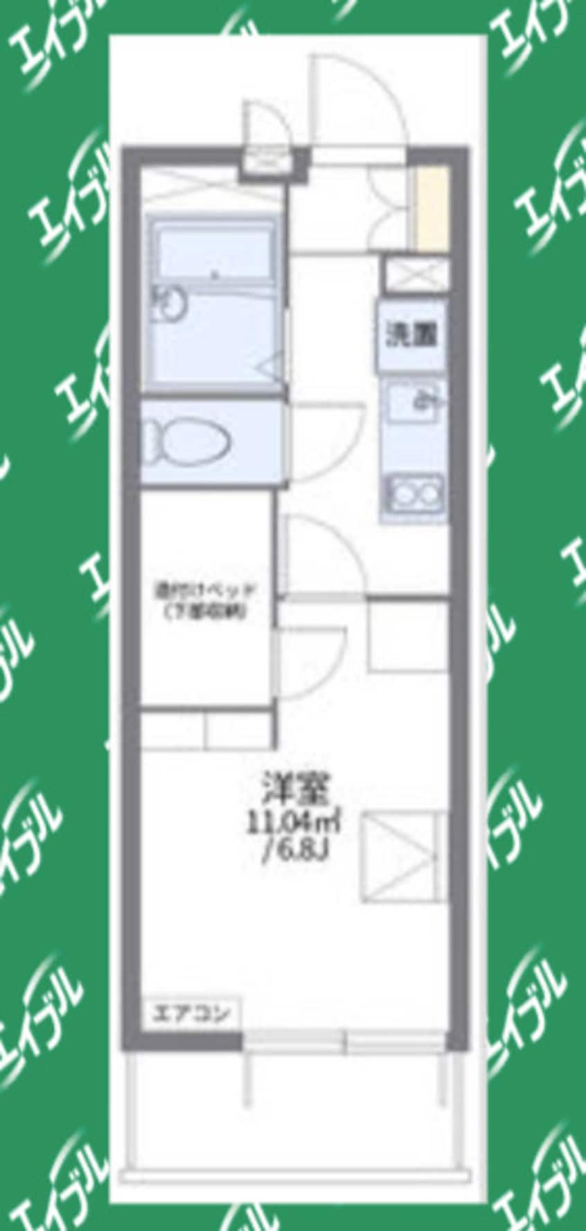 間取図 レオパレスまつばら