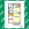 ハレクノ 1LDKの間取り