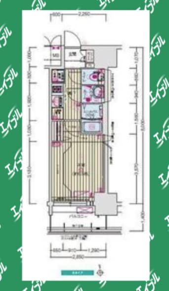 間取図 プレサンスＴＨＥ新栄