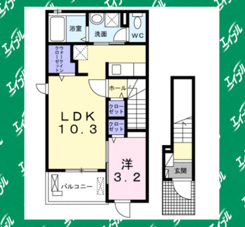 間取図 東海道本線/南大高駅 徒歩25分 2階 築2年