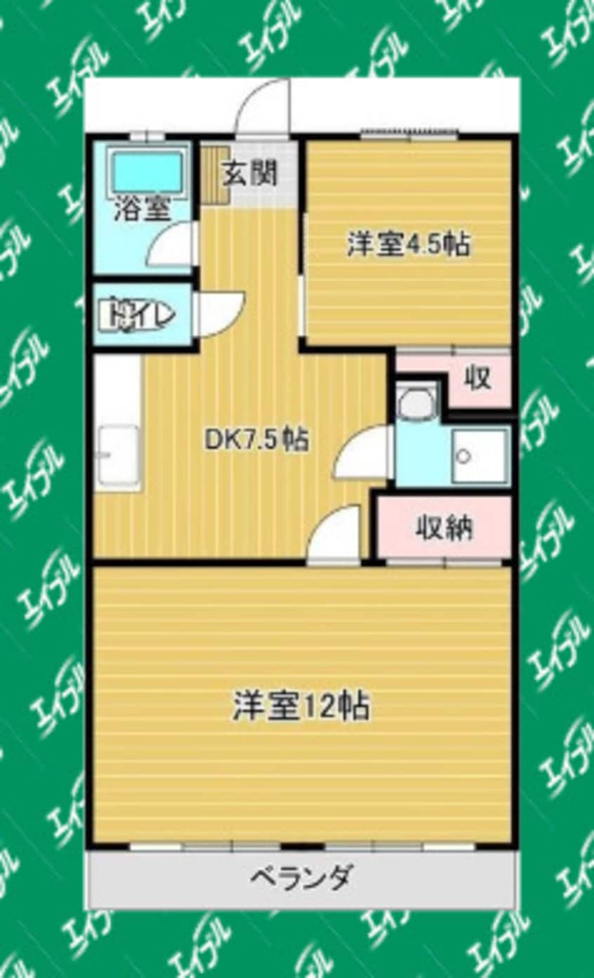 間取図 名古屋市営地下鉄名城線/総合リハビリセンター駅 徒歩17分 5階 築52年