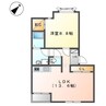 プレシャス 1LDKの間取り
