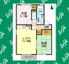 シャトレー富貴ノ台　B 2LDKの間取り
