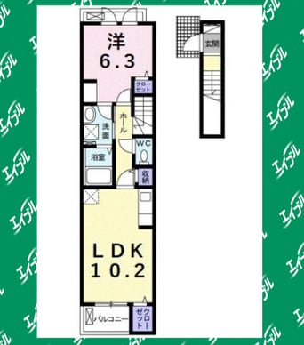 間取図 ココ浜田町