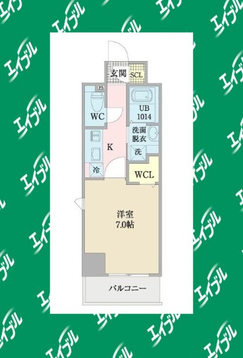 間取図 名古屋市営地下鉄鶴舞線/浅間町駅 徒歩7分 8階 1年未満