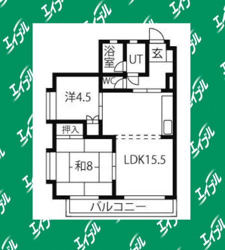 間取り図 名古屋市営地下鉄東山線/東山公園駅 徒歩9分 2階 築36年