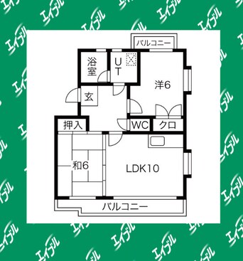 間取図 ノーブルエイト