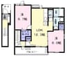 ラシュラント　ジュモⅡ 2LDKの間取り