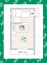 アルビレオ 1LDKの間取り