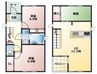 名鉄名古屋本線/前後駅 徒歩3分 1-2階 築15年 3LDKの間取り
