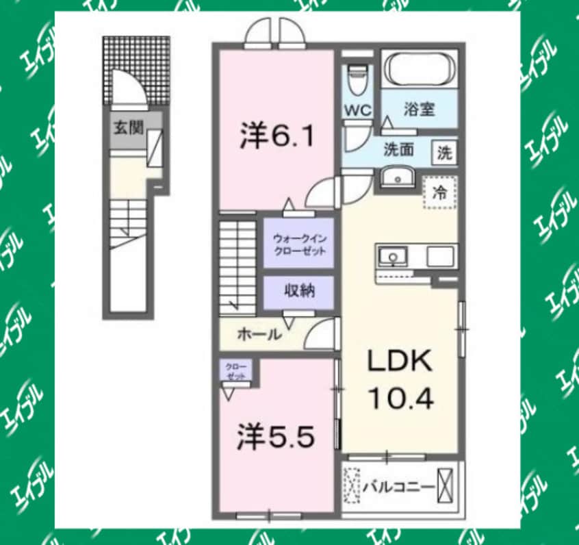 間取図 クレールＡ