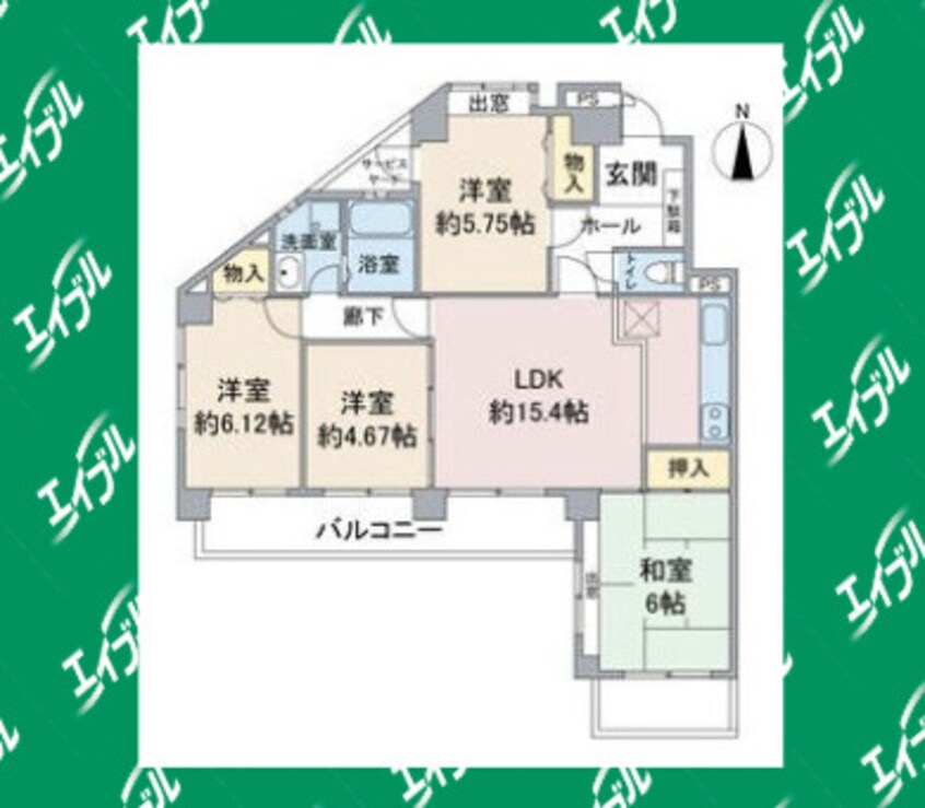 間取図 三旺マンション第10名東