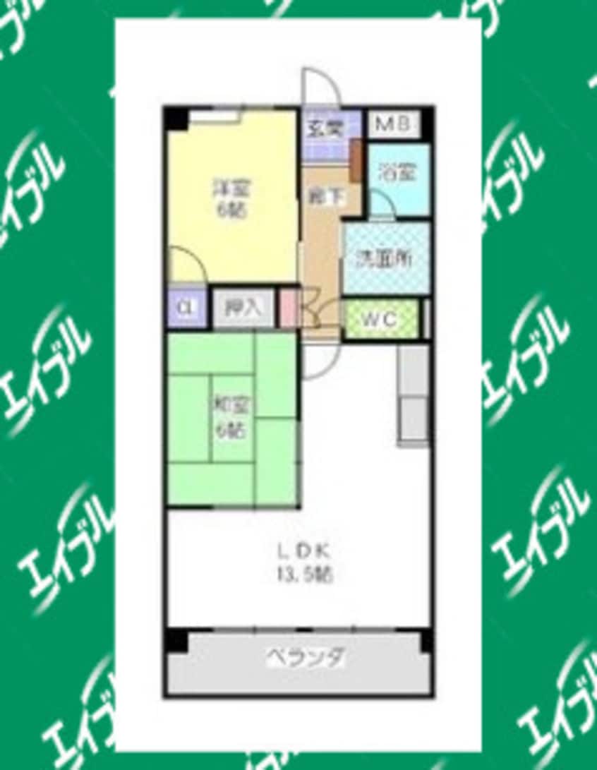 間取図 サウスヒルズ大清水