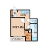 Ecrasole安城 1Kの間取り
