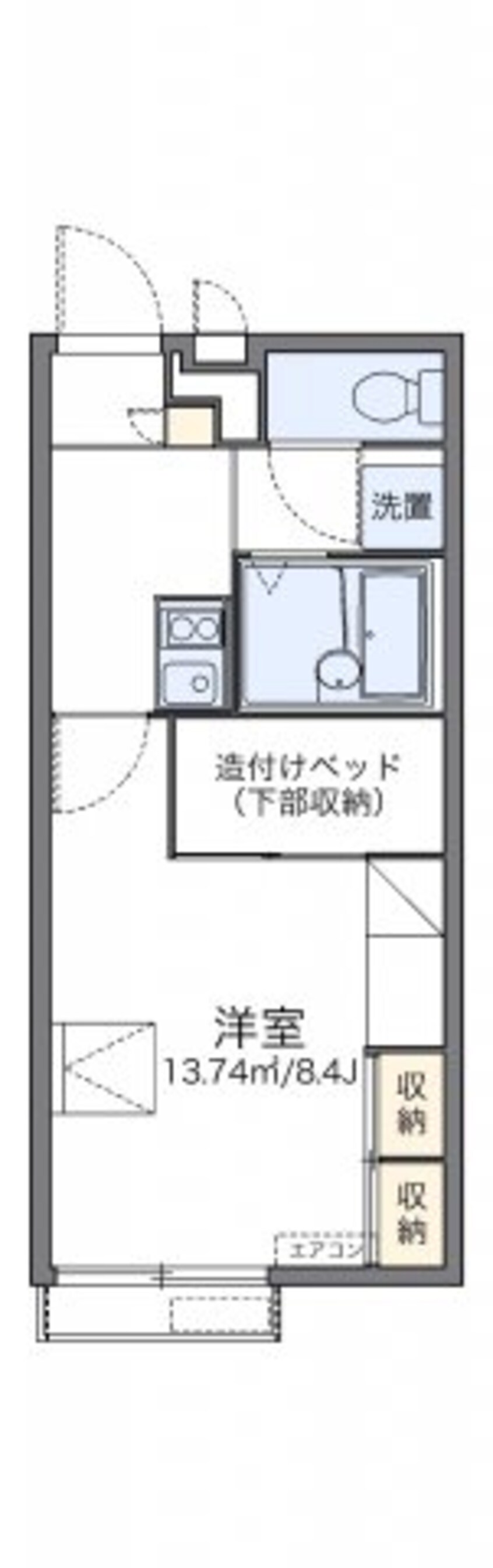 間取図 レオパレスパゴダ