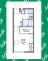 レオパレスシエロ 1Kの間取り