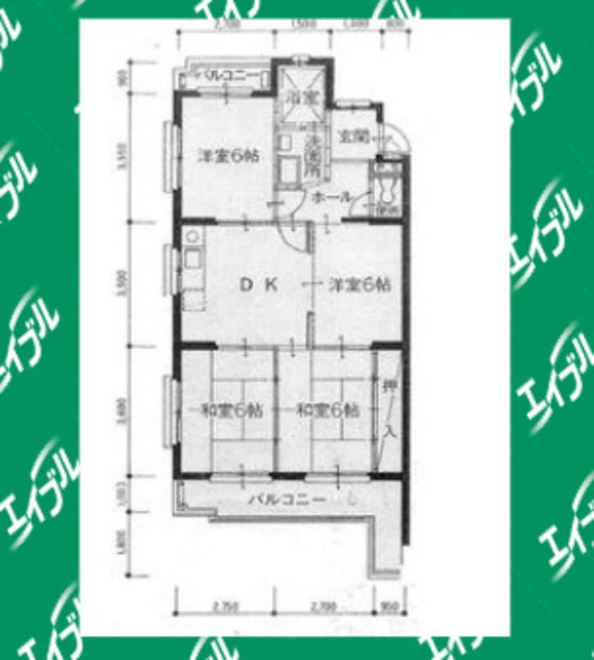 間取図 フィラアルタ左京山