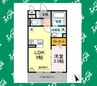 M&Mルコネッサンス 1LDKの間取り