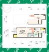 Loft15野並 1Kの間取り