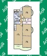 シャトー樹里 3LDKの間取り