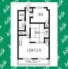 メゾンみやび 2LDKの間取り