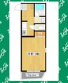 パークステイ八事 1Kの間取り