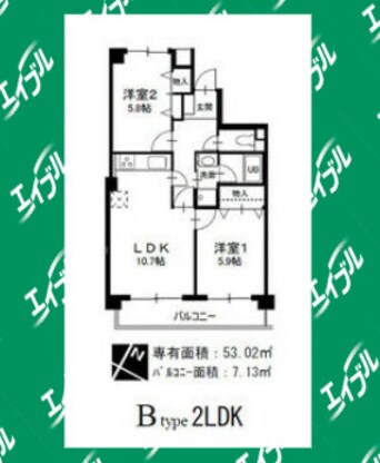 間取図 レアール島田