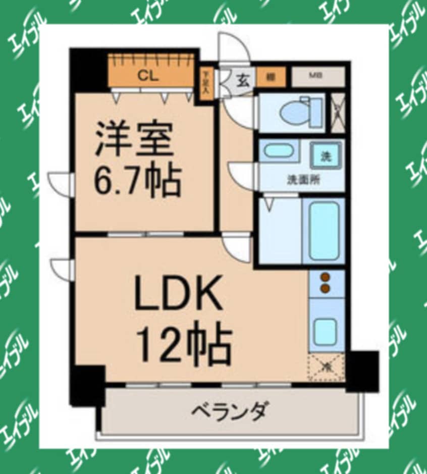 間取図 CLAIR HEIWA