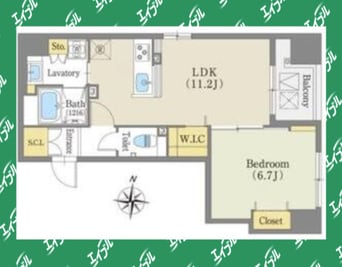 間取図 ルーエ錦