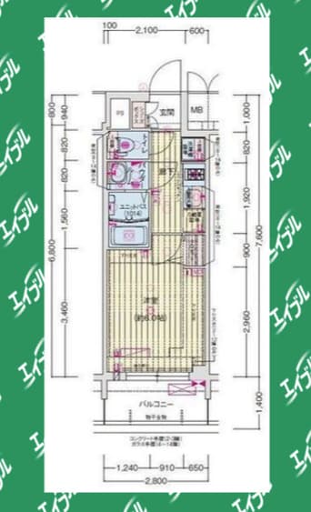 間取図 プレサンス葵デュリス