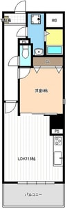Ｍ１１８ 1LDKの間取り