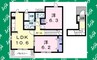 ベル☆デーア　東海 2LDKの間取り