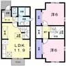 ロジュマン　Ｂ 2LDKの間取り