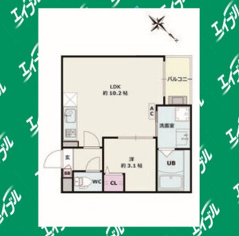 間取り図 Jack yawataⅡ