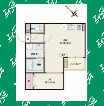 間取り図 Jack yawataⅡ