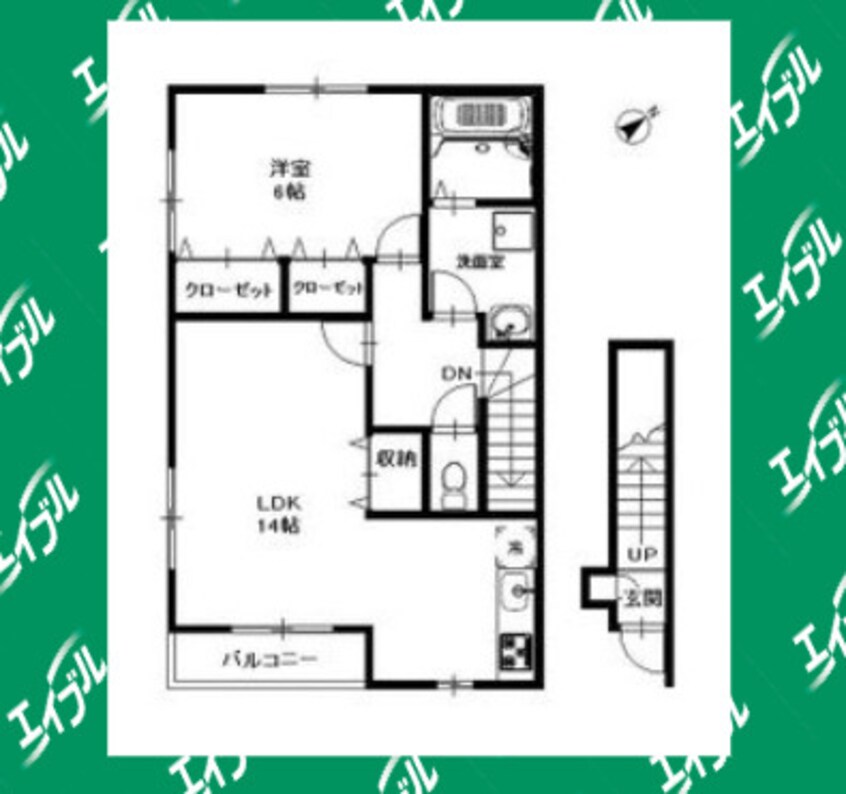 間取図 アンプルール リーブル QUATRE