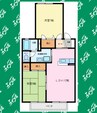 ルミエール・伏見 2LDKの間取り