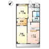 ボン・シュヴァル 2LDKの間取り