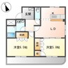 グリーンヒルズ桶狭間 2LDKの間取り